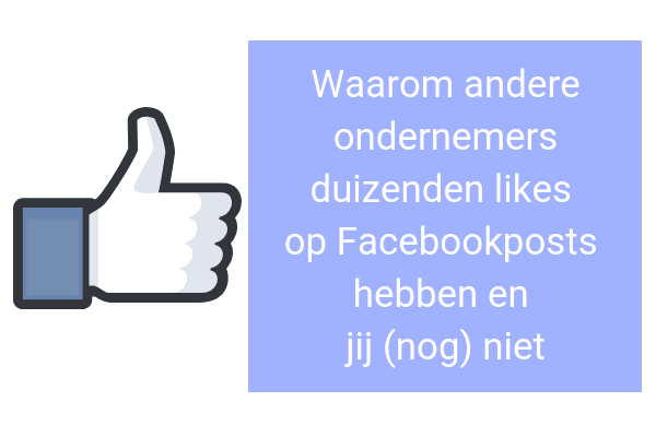 duizenden likes op Facebookpost duizenden likes op Facebookpost