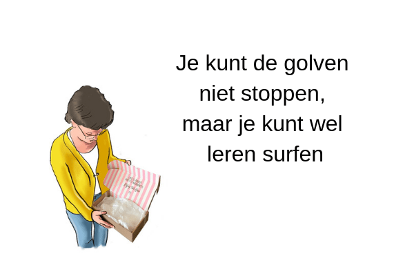 Je kunt de golven niet stoppen, maar je kunt wel leren surfen Je kunt de golven niet stoppen, maar je kunt wel leren surfen