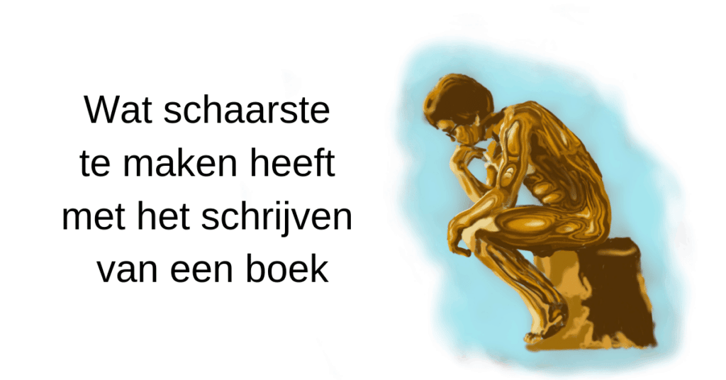 schaarste en een boek schrijven