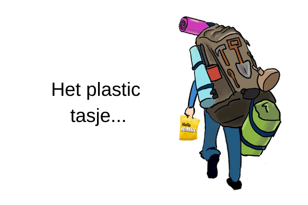 het plastic tasje het plastic tasje