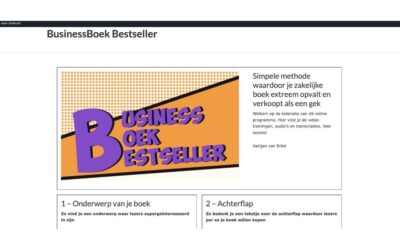 Bestseller schrijven, zo doe je dat + review training Aartjan van Erkel Business Boek Bestseller