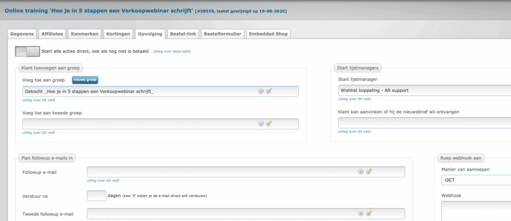 Shoppingcart Autorespond review en ervaring opvolging