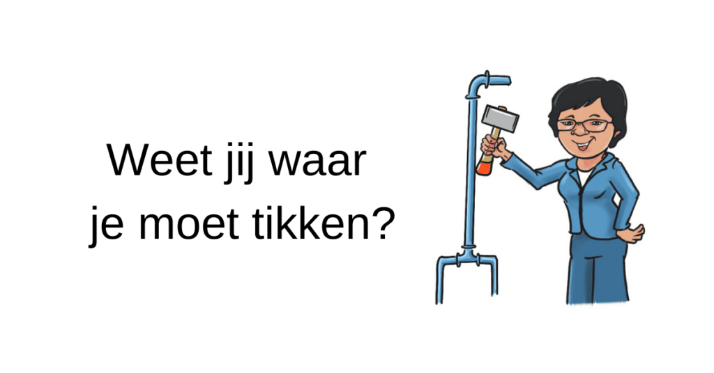 Weet jij waar je moet tikken