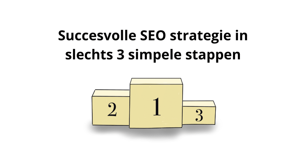 Succesvolle SEO strategie in slechts 3 simpele stappen