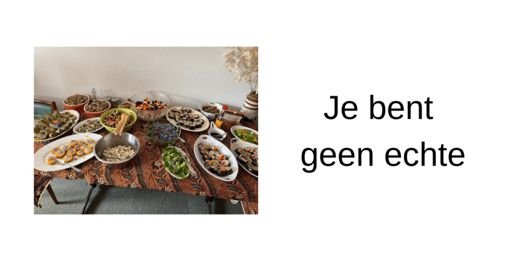 Je bent geen echte