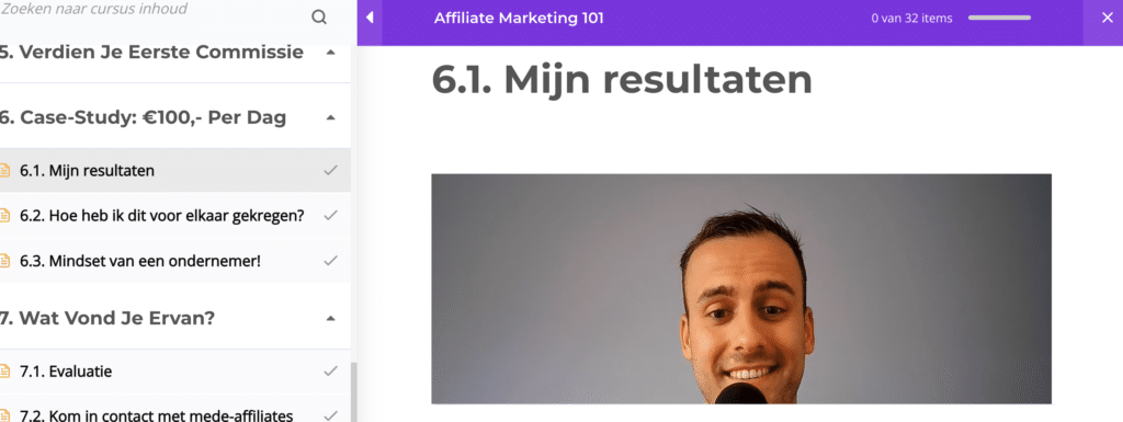 Affiliate Marketing 101 module 6