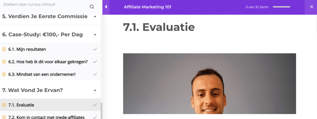 Affiliate Marketing 101 module 7