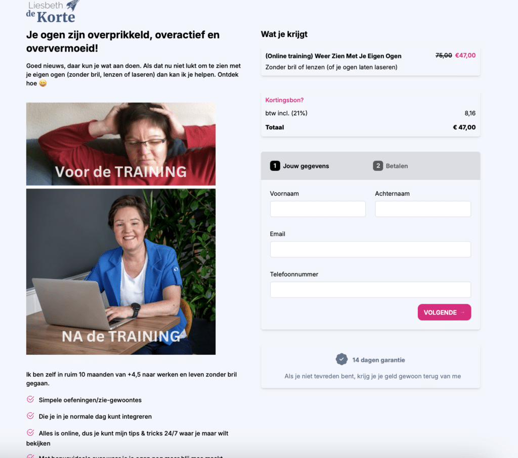 Kennis.Shop betaalpagina