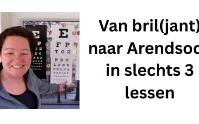 Hoe hij van bril(jant) naar Arendsoog ging in slechts 3 lessen