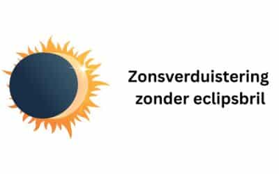Zonsverduistering zonder eclipsbril